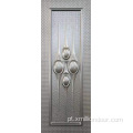 Folha de porta de metal estampada com design clássico